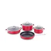 ქვაბების და ტაფების ნაკრები Korkmaz A2619-4 Linea 7 pcs Cookware Set- Viva  - Primestore.ge