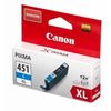Cartridge Canon CLI-451 XL Cyan for PIXMA IP7240, iP8740, iX6840, MG5440, MG5540, MG5640, MG6340, MG6440, MG6640, MG7140, MG7540, MX924