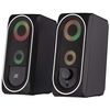 Speaker 2E Multimedia speaker PCS234 RGB, 2.0, USB, Black