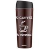 Thermos Ardesto Travel mug Coffee Time, 450ml, stainless steel, brown