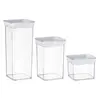 კონტეინერის ნაკრები Ardesto Food storage containers Fresh, 3pcs, plastic, white  - Primestore.ge