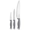 დანების ნაკრები Ardesto Knives Set Gemini Gourmet, 3pcs, stainless steel, plastic, grey  - Primestore.ge