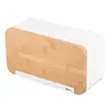 საპურე Ardesto Bread bin Midori 33х13х18cm, metal, bamboo, white  - Primestore.ge