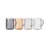ჭიქების ნაკრები Ardesto Set of cups Shine mix, 260ml, 4pcs, borosilicate glass, transparent, golden, grey, pearlescent  - Primestore.ge