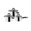 ქვაბების ნაკრები Ardesto Cookware set Gemini Monza with drain, 6pcs, stainless steel  - Primestore.ge