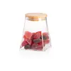 მინის ქილა Ardesto Jar Midori, 510ml, glass, bamboo, cone, transparent  - Primestore.ge