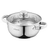 ქვაბი Ardesto Casserole with glass lid Gemini Gourmet Aosta, 1.8l, stainless steel  - Primestore.ge