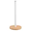 ხელსახოცის სადგამი Ardesto Paper Towel Holder Midori 15х34cm, metal, bamboo, white  - Primestore.ge