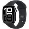 სმარტ საათი Apple Watch Series 10 GPS 46mm Jet Black Aluminium Case with Black Sport Band - M/L (MWWQ3QI/A)  - Primestore.ge