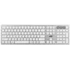კლავიატურა 2E 2E-KS270WBWH Scissor, Wireless, USB, Bluetooth, Keyboard, White/Silver  - Primestore.ge