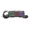 კლავიატურა + მაუსი + ყურსასმენი YENKEE PREMIUM GAMING SET 3in1 ECLIPSE  - Primestore.ge