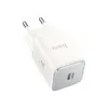 ადაპტერი Hoco N43 Vista single port PD30W charger moonlight white  - Primestore.ge