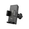 ავტომობილის დამტენი Hoco HW21 Precious Wireless Fast Charging Car Holder (air outlet) Black  - Primestore.ge