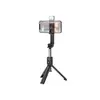Mobile phone holder Hoco K15 Treasure aluminum alloy fill light gimbal version live broadcast support black