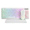 კლავიატურა + მაუსი + მაუსპადი Marvo CM310 Wired keyboard , Gaming Mouse And mouse pad Combo White  - Primestore.ge