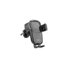 მანქანის დანტენი Hoco HW1 Pro Wireless fast Charge Car Holder (air outlet) Black  - Primestore.ge