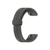 სმარტ საათის სამაჯური 42mm Watch Strap Black Buckle 20mm Magnetic Silicone Band - Dark Grey  - Primestore.ge