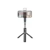 მობილურის სამაგრი Hoco K16 aluminum alloy fill light live broadcast holder black  - Primestore.ge