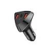 ავტომობილის დამტენი Hoco DZ10 49.5W Avatar 3-port USB+Type-C PD QC3.0 Car Charger - black  - Primestore.ge
