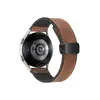 სმარტ საათის სამაჯური For Samsung Gear Sport / Huawei Watch GT 3 42mm Magnetic Genuine Cow Leather Watch Band, 20mm - Brown  - Primestore.ge