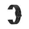 Smart Watch Strap For Samsung Galaxy Fit3 Watch Band Soft Silicone Strap Replacement - Black