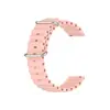 სმარტ საათის სამაჯური For Samsung Galaxy Watch3 41mm / Gear Sport Universal 20mm Wave Design Silicone Replacement Strap Solid Color Wrist Band - Pink  - Primestore.ge