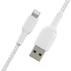 USB კაბელი BELKIN CAA002BT1MWH APPLE IPHONE CHARGER USB TO LIGHTNING  - Primestore.ge