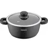 ქვაბი Ardesto Casserole with glass lid Gemini Anzio, 2.5l, aluminium, black  - Primestore.ge