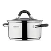 ქვაბი Ardesto Casserole with glass lid Gemini Salerno, 0.8l, stainless steel, silicone  - Primestore.ge