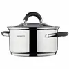 ქვაბი Casserole Ardesto Gemini, glass lid, 2.5 l, gray handles with silicone  - Primestore.ge