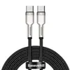 USB კაბელი Baseus Cafule Series Metal Data Cable Type-C to Type-C 100W 1m CATJK-C01  - Primestore.ge