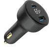 მანქანის დამტენი Gembird TA-UC-AC2PD65LCD-CAR-01 2-port USB Car Fast Charger USB-C PD LCD 65W Black  - Primestore.ge