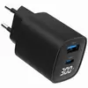 დამტენი Gembird TA-UC-PDQC30LCD-BK-01 2-port 30W USB Fast Charger LCD Black  - Primestore.ge