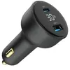 მანქანის დამტენი Gembird TA-UC-AC2PD30LCD-CAR-01 2-port USB CarFast Charger USB-C PD LCD 30W Black  - Primestore.ge