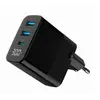 დამტენი Gembird TA-UC-PDQC30LCD-BK-02 3-port 30W GaN USB Fast Charger LCD Black  - Primestore.ge