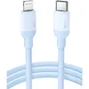USB კაბელი UGREEN US387 (20313), MFi, USB-C To Lightning, 1m, Navy blue  - Primestore.ge