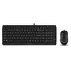 კლავიატურა და მაუსი A4Tech Fstyler F1512 2-Section Desktop Set Black  - Primestore.ge