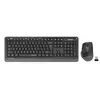 კლავიატურა და მაუსი A4Tech Fstyler FGS1035Q 2.4G QuietKey Desktop Set EN/RU layout Grey  - Primestore.ge