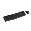 კლავიატურა და მაუსი Canyon SET-W01 Keyboard+Mouse Wireless Black  - Primestore.ge