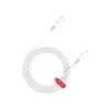 USB კაბელი Canyon USB-C to Lightning 30W Cable (1.2m) - White  - Primestore.ge