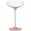 ჭიქების ნაკრები Ardesto AR2620AM Black Mars Amber, 200ml, 2pcs, Champagne Glasses Set, Transparent/Golden  - Primestore.ge