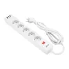 დენის გამანაწილებელი 2Е 2E-SP515M2USBWH, 5 Socket, 3xUSB-A, 2m, Power Strip With Surge Protector, White  - Primestore.ge