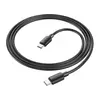 USB კაბელი Hoco X96 60W Hyper Fast Charge Type-C to Type-C 1m - Black  - Primestore.ge