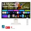 Monitor LG Smart 32SR85U-W 32" 3840 x 2160 IPS 400 cd/m² 5ms webOS Built-in FHD Webcam and Speakers