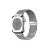 სმარტ საათის სამაჯური TVC KALEBOL Magnetic Buckle Watch Band for Apple Watch Series 10 9 8 7 SE 6 5 4 3 2 1 42mm 41mm 40mm 38mm Stainless Steel Strap - Silver  - Primestore.ge
