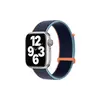 სმარტ საათის სამაჯური TVC KALEBOL Nylon Watch Band for Apple Watch Series 10 Ultra 9 8 7 SE 6 5 4 3 2 1 46mm 49mm 45mm 44mm 42mm Wrist Strap - Deep Navy Blue  - Primestore.ge