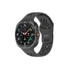 სმარტ საათის სამაჯური TVC Samsung Galaxy Watch Ultra 47mm Fluororubber Watch Band Multiple Holes Breathable Strap - Black  - Primestore.ge
