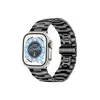 სმარტ საათის სამაჯური TVC Samsung Galaxy Watch Ultra 47mm Watch Band Solid Stainless Steel Metal Strap - Black  - Primestore.ge