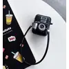 ყურსასმენის ქეისი Silicone Case For AirPods 2nd gen - Black  - Primestore.ge