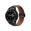 სმარტ საათის სამაჯური DUX DUCIS YA Series 43mm Genuine Cow Leather Strap 20mm Watch Band - Black  - Primestore.ge